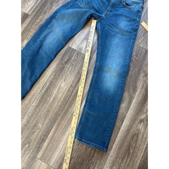 Levi's Men's Classic 505 Regular Fit Jean Straight Leg, Light Blue, Size 32X32 - Picture 7 of 9